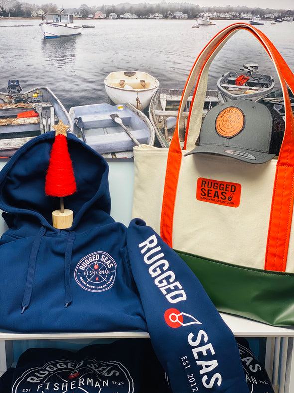 Rugged Seas Hoodie in Navy