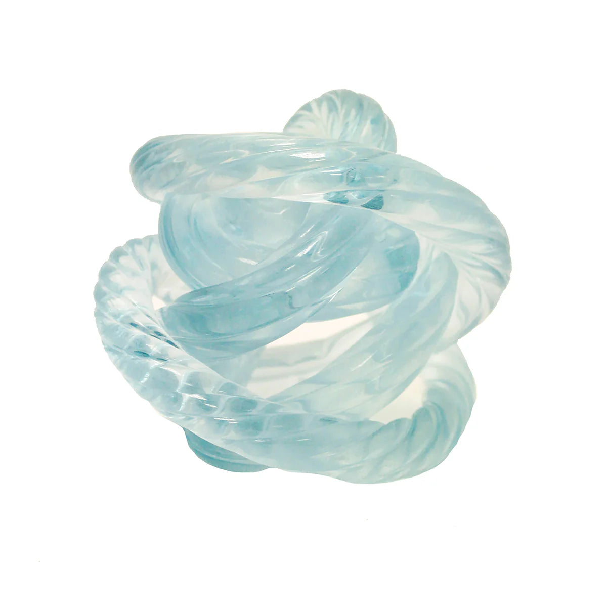 Knot Blue Glass Small