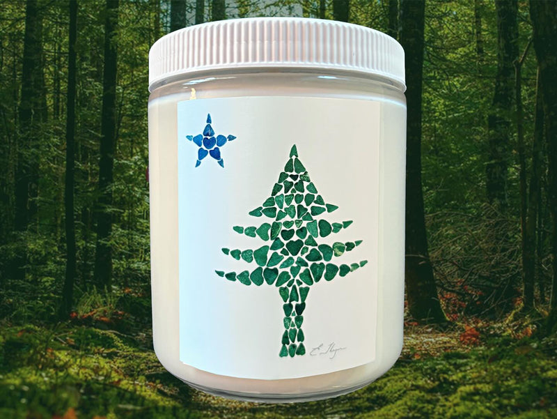 Maine Christmas Candle