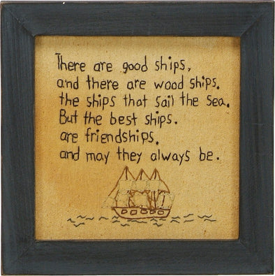 Wood Ships, Good Ships Stitchery