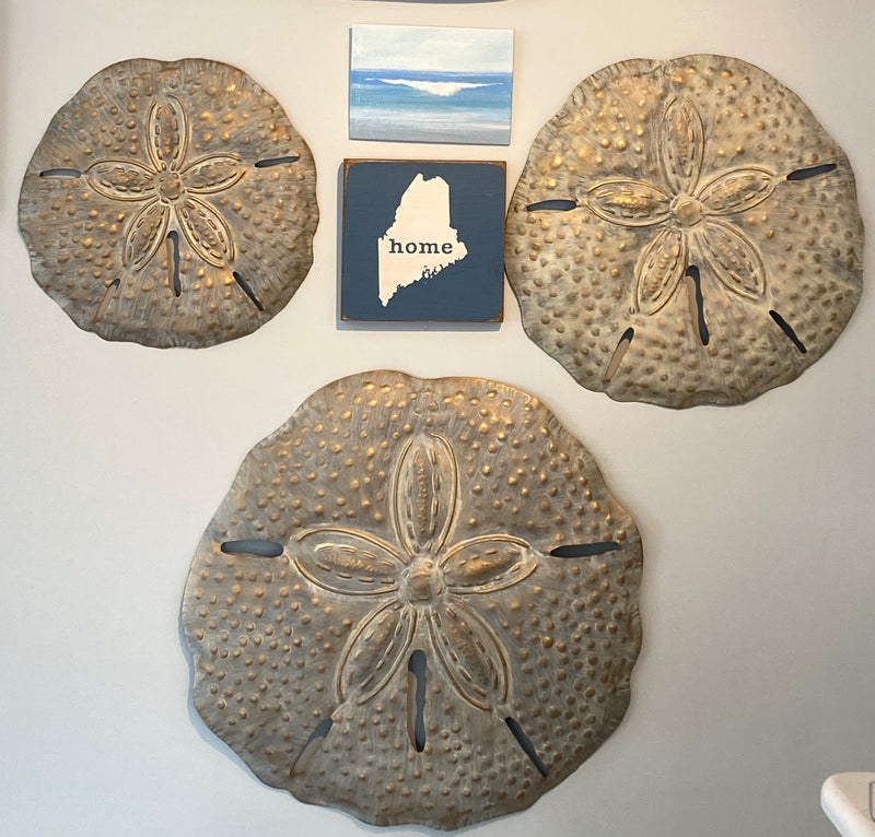 Metal Sand Dollars Wall Art