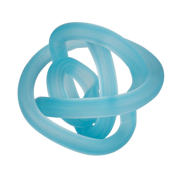 Frosted Glass Teal Knot