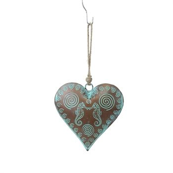 Metal Patina Sea Heart