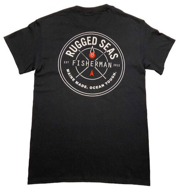 Rugged Seas Short Sleeve Tee in Black