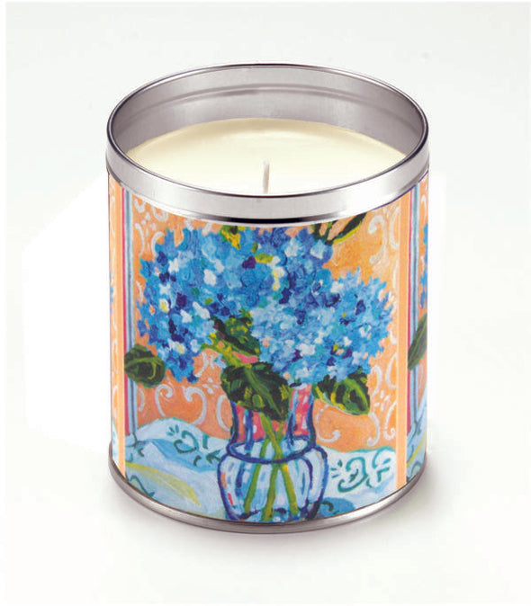Hydrangeas in Lemon Scent Candle by Aunt Sadie's