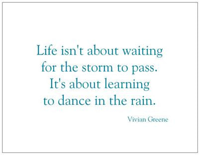 Dance in the Rain Postcard