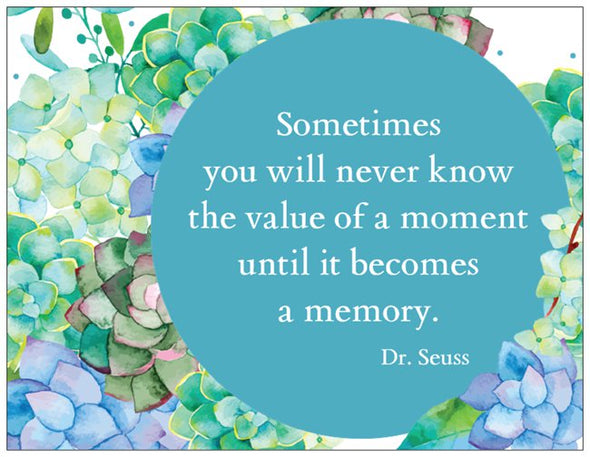 Value of a Moment Postcard